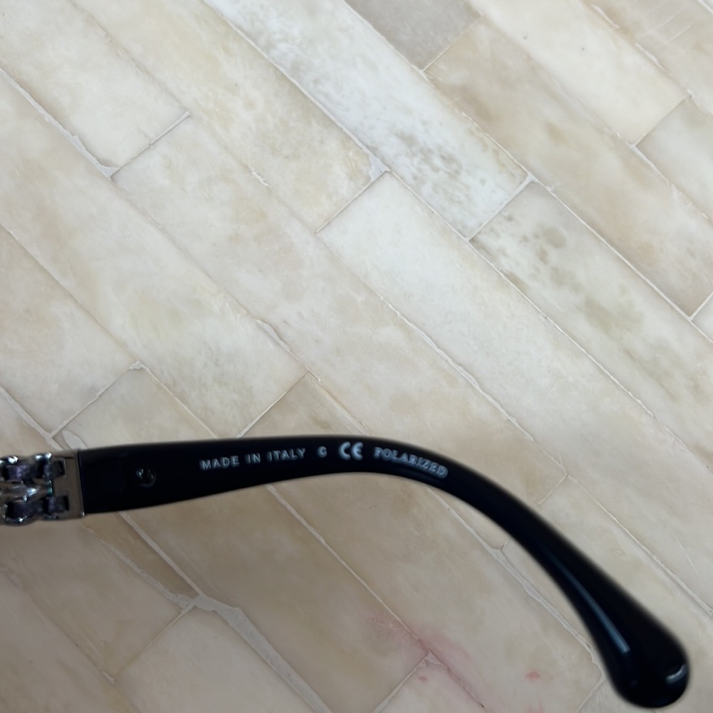 Chanel Polarized Navy Chain Sunglasses! - Picture 6 of 14